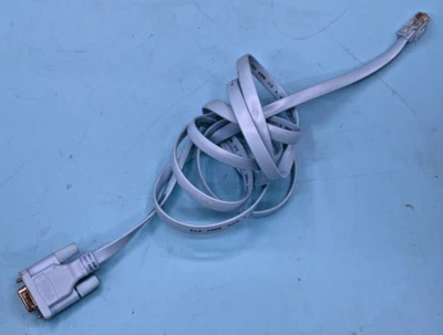 Cisco Systems RJ45 to DB9 Serial Console Cable 1.8m AWM 20251 LL97744 E129757-3 - Image 1 of 4