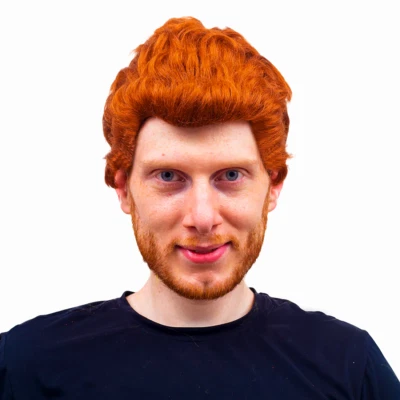 Butthead Cartoon Character Adult Unisex Halloween Cosplay Costume Accessory Wig - Image 1 of 4