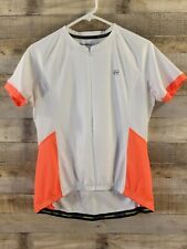 Nishiki Women’s white and orange Cycling Jersey Shirt Sz LRG