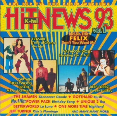 CD Hit News 93 Vol. 1 Erasure Unique 2 Jeff Turner Deep Forest Felix TOP - Bild 1 von 2