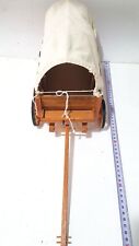 1- Wood Vintage Covered Wagon, Wood Horse Cart