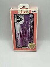 Sonix iPhone 13 Case Magnetic Charge Compatible Purple Rain Glitter