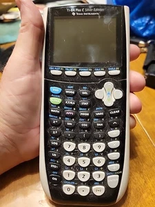 TI-84 plus silver edition graphing calculator Black/ White Tested - Picture 1 of 8