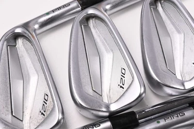 Ping i210 Irons / 4-PW / Green Dot / Stiff Flex Project X Steel Shafts - Image 1 of 4