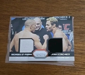 Georges St Pierre Josh Koscheck 2011 Topps UFC Showdown Series Dual Relic GSP - Picture 1 of 1