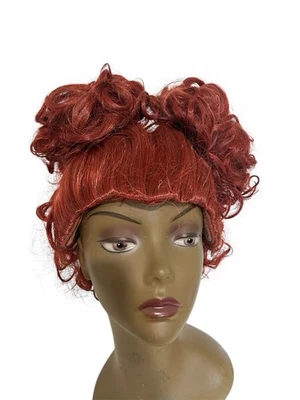Women's Red Brown Curly Short Wig Cosplay Halloween Costume Party Hocus Pocus - Image 1 of 4