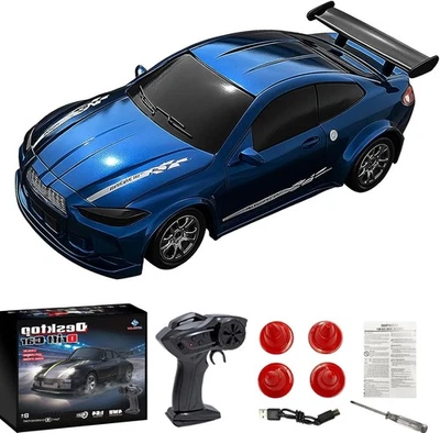 Desktop Mini Size 1:64 Scale RC Drift Car with Skill-Build Drift Control & Light - Image 1 of 4