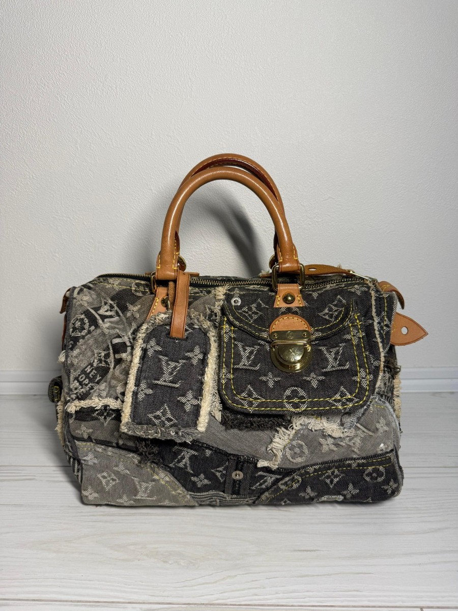 Louis Vuitton Denim Exterior Satchel/Top Handle Bag Handbags Louis Vuitton Denim Exterior Satchel/Top Handle Bag Handbags