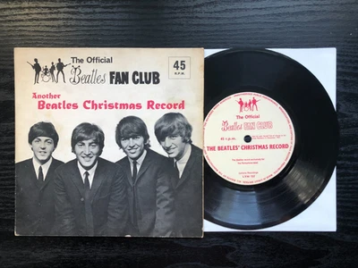 ANOTHER BEATLES CHRISTMAS RECORD 1964 Lyntone Fan Club Flexi VG+/VG++ UK England - Image 1 of 4