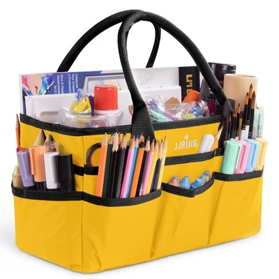 Bolso Organizador Artesanía y Arte - 600D Amarillo Tela Nylon Arte Costura Bolso con P... Foto 1 de 4