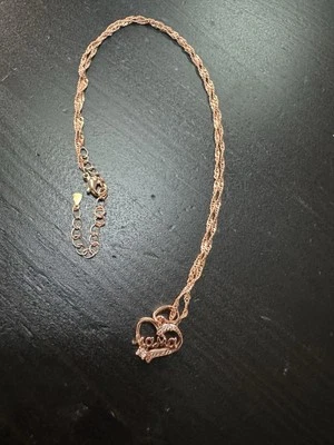 585 14K RG Estampado Mamá Corazón Madre Regalo Colgante 19” Collar Cierre Cadena Foto 1 de 4