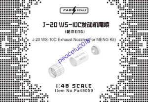 FAB Scale FA48059 1/48 J-20 WS-10C Engine Tail Spray (With MENG) - Picture 1 of 3