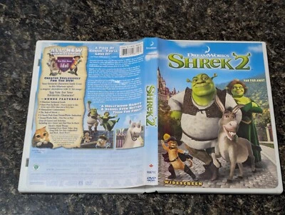 Shrek 2 (DVD, 2004, Widescreen) White Case, Mike Myers, Cameron Diaz, Dreamworks - Image 1 of 3