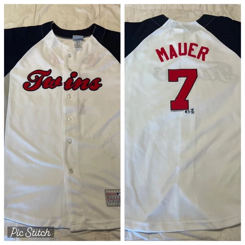 Vintage Minnesota Twins Joe Mauer 7 Baseball Jersey women’s size 18 / 20 Cover