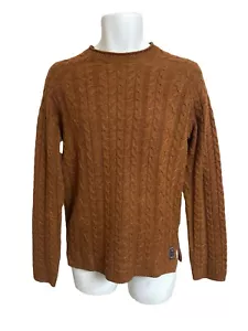 Scotch & Soda Men's S Cable Knit Sweater Ginger Melange Small Amsterdam Couture - Picture 1 of 6