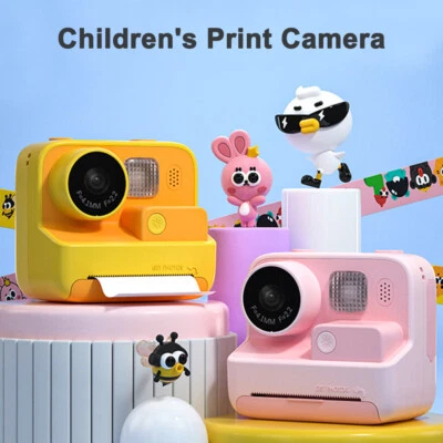 Fotocamera istantanea per bambini fotocamera stampa 1080P videocamera digitale con carta da stampa