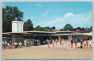 Postal Bath House Cedar Point Beach Sandusky Ohio UNP - Imagen 1 de 2