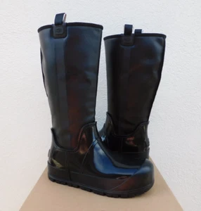 UGG RAINCLOUD TALL WATERPROOF RUBBER WOOL LINED RAIN BOOTS, US 10/ EUR 41 ~NIB - Picture 1 of 7