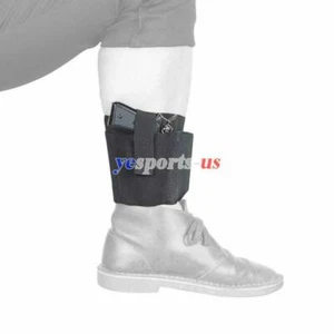 Ambidextrous Concealment Ankle Holster with 2 Mag Pouches Fits Ruger LC9 LCP - Picture 1 of 10
