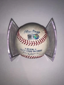 2015 Rangers vs. Tigers Used Baseball Elvis Andrus Foul Ball MLB Authenticated - Picture 1 of 5