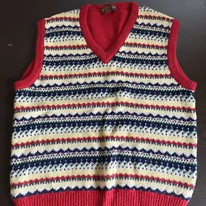Gilet Maglione Vintage Racquet Club - 100% Lana Shetland - Taglia:Media - Foto 1 di 3