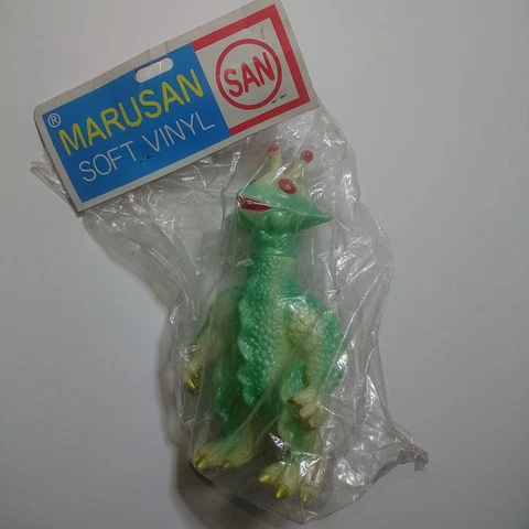 MARUSAN Soft Vinyl Sofubi Figure Godzilla, GIRARARA, Irisawa version Vintage Cover