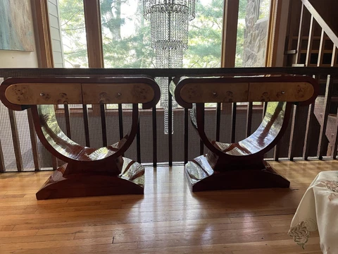 Art Deco Console Tables (Sold as Matching Pair) Cover