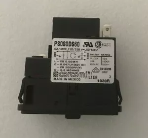 CORCOM PS0S0DS60 Power Entry Connector Receptacle Module EMI Filter - Picture 1 of 6