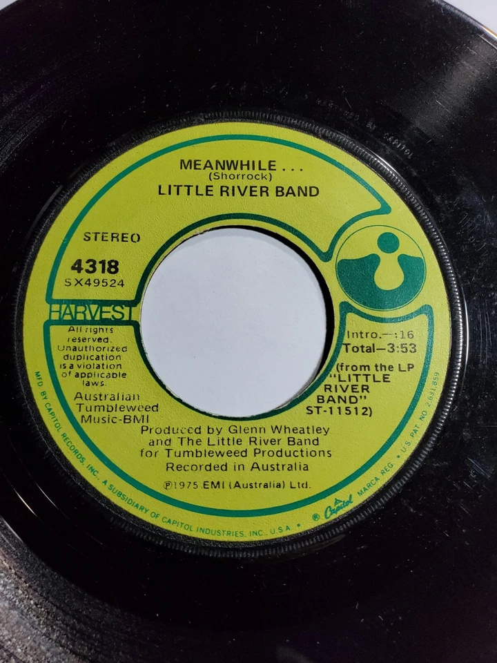  LITTLE RIVER BAND- It's A Long Way There / Meanwhile - Harvest VG+ F102 - Image 1 of 1
