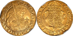 Scotland James VI Gold Unite mm. thistle (1604-09) NGC AU DTLS w/Provenance R2!! - Picture 1 of 4
