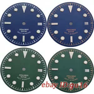 30,5 mm Azul Verde Reloj Esfera Ajuste NH35 NH36 ETA 2824/2836 Movimiento Miyota 8215 - Imagen 1 de 14