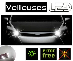 Pour SEAT LEON 1M 2 Ampoules LED blanc Feux Position Veilleuses anti erreur - Bild 1 von 3