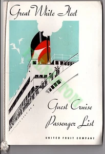 February 9, 1938 Great White Fleet T.E.S. Heragua Passenger List - Picture 1 of 1