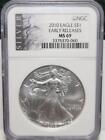 2010 AMERICAN Silver Eagle NGC MS 69 - EARLY RELEASES