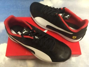 Zapatillas Ferrari Puma Kids evoSPEED 1.4 SF cuero negro para jóvenes talla 4 a 7 - Imagen 1 de 4