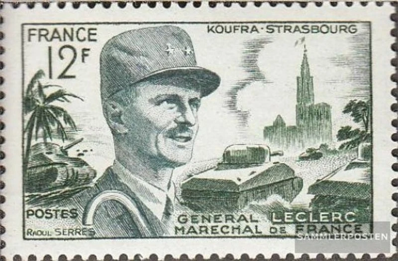 France 1010 (complète edition) neuf avec gomme originale 1954 marshall leclerc - Photo 1/1