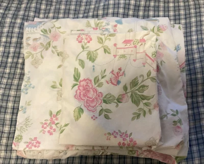 Juego de sábanas dobles POTTERY BARN niños flor de cerezo - Un juego encantador Foto 1 de 4