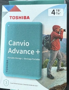 Toshiba Canvio Advance Plus HDTCA40XGCCB 4 TB Portable Hard Drive External Green - Photo 1/4