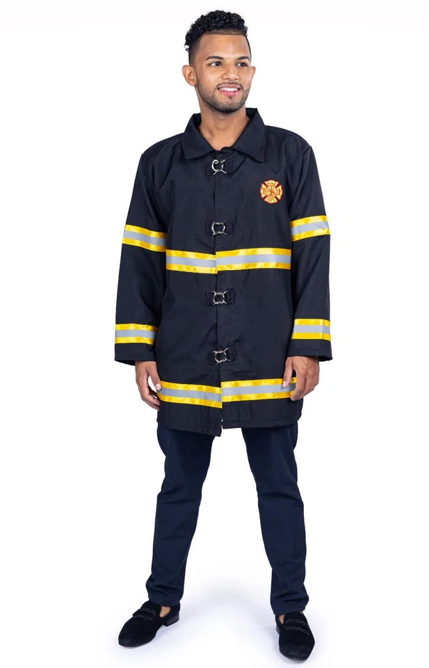 Disfraz de bombero Dress Up America para adulto - Chaqueta de bombero para hombre Foto 1 de 3