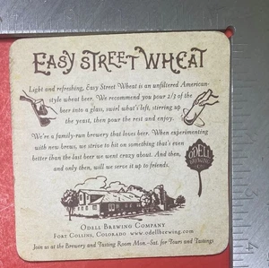 Easy Street O'DELLS ODELL COLORADO MOUNTAINS 4 INCH ROUND BEER COASTER #2 - Picture 1 of 2