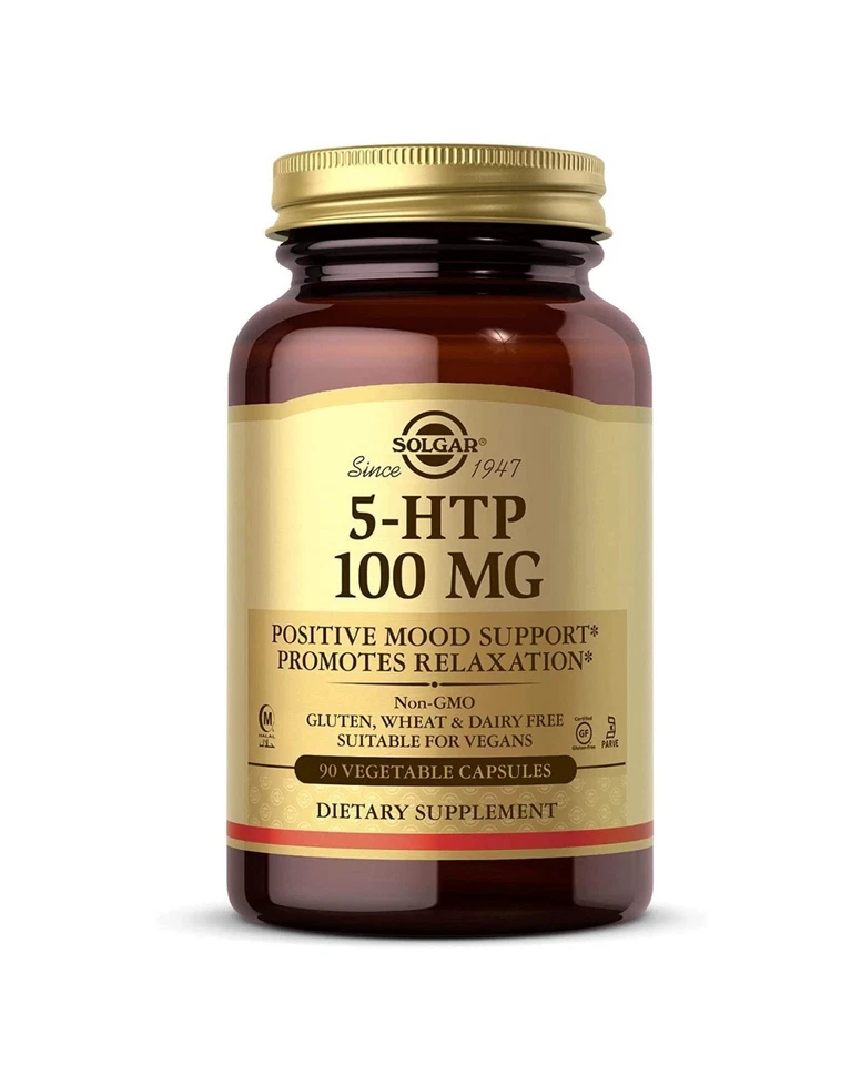 Solgar 5-HTP 100 mg 90 Vegetable Capsules - Image 1 of 4
