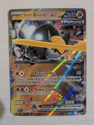Iron Boulder ex 099/162 SV05: Temporal Forces Holo Double Rare NM - Image 1 of 2