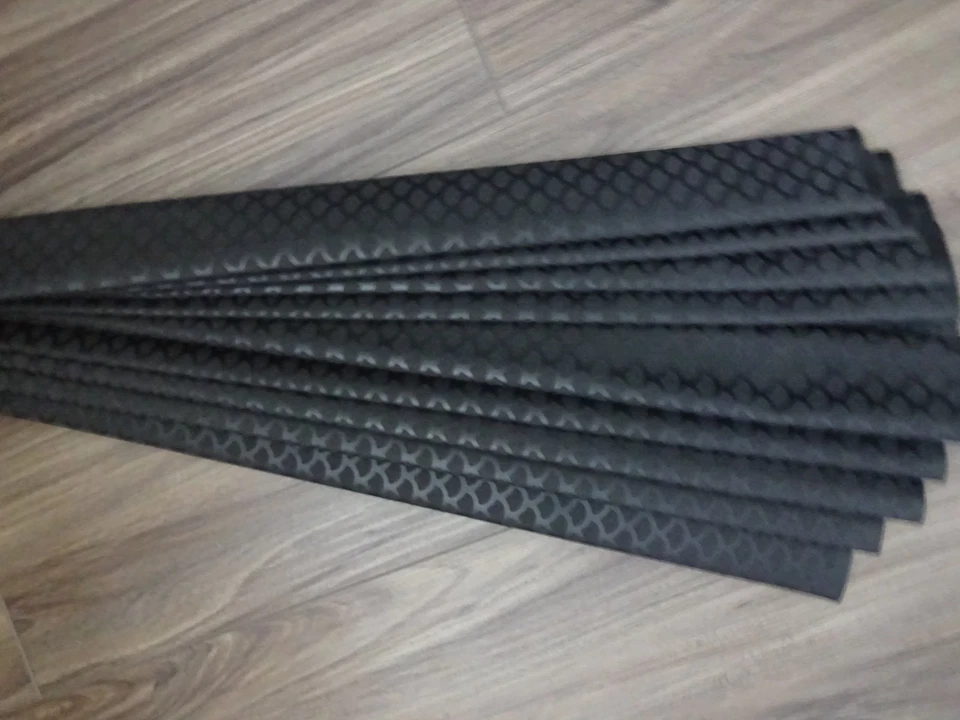 5 Rod Building Wrapping Fish Scale pattern 30mm wide Black heat shrink tubing - Image 1 of 1