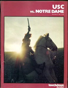 Programa de fútbol americano USC V Notre Dame 1980 excelente estado - Imagen 1 de 1