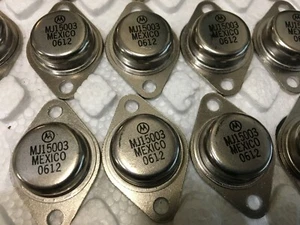 10 Piece | MJ15003 NPN 140V 20A 250W TO-3 BY MOTOROLA - Picture 1 of 1