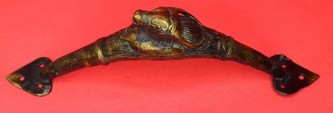 Bull Shape Victorian Style Handmade Brass Door Pull Handle Knob Home Decor Gift Cover