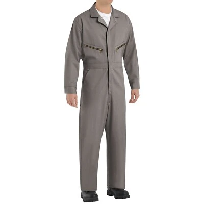 c11 Red Kap Men's Zip-Front Cotton Coveralls Industrial Work Uniform 58_LN - Image 1 of 3