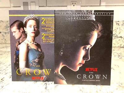 THE CROWN Seasons 1 & 2 For Your Consideration FYC DVD Netflix Lot Of 2 LE Foto 1 de 4