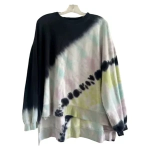 ELECTRIC & ROSE Women’s Neil Tie Dye Cloud/Azulejo/Peony Sweatshirt-MEDIUM - Picture 1 of 6