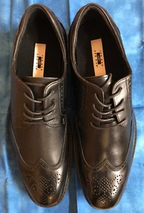 Joseph Abboud black lace-up men's dress shoes, Size 12 EEE (3E) Style K125B, NIB - Picture 1 of 7